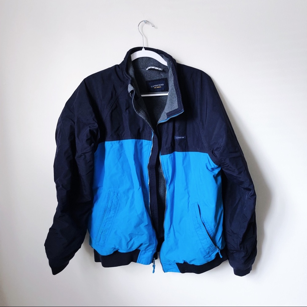 LAST CHANCE Lands End Blue & Navy Ski Jacket